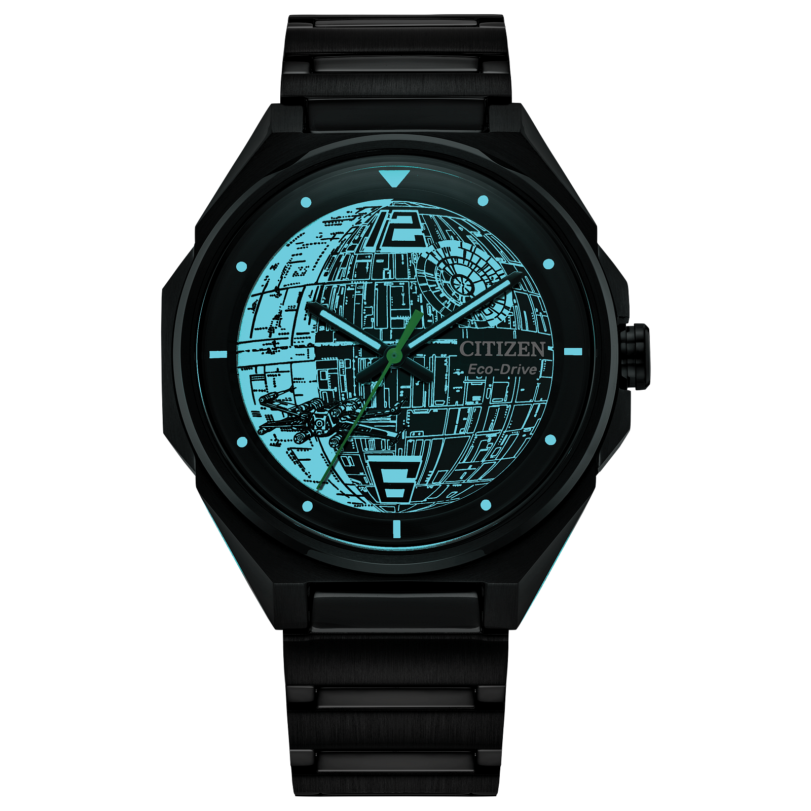 Reloj Citizen Estrella de la muerte negro edición especial Star Wars para Hombre con Eco-Drive BJ6539-50W | Elegancia Relojeria